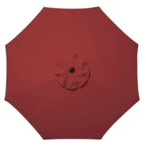 10' Aluminum Umbrella With Durable Sunbrella Fabric - Red