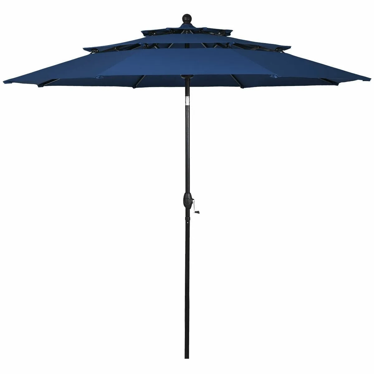 10ft 3 Tier Outdoor Patio Umbrella - Navy