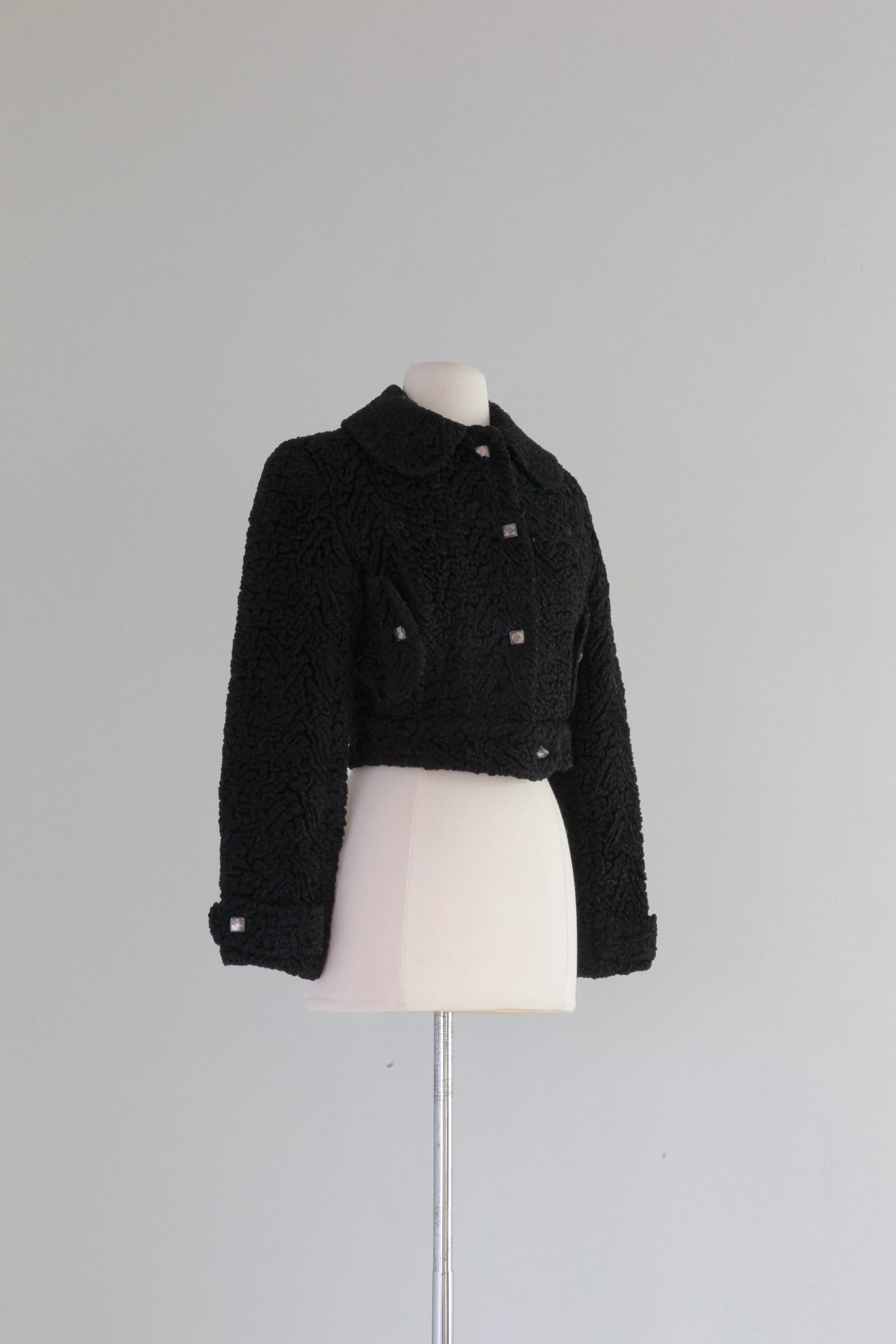 1960's Persian Lamb Cropped Jacket