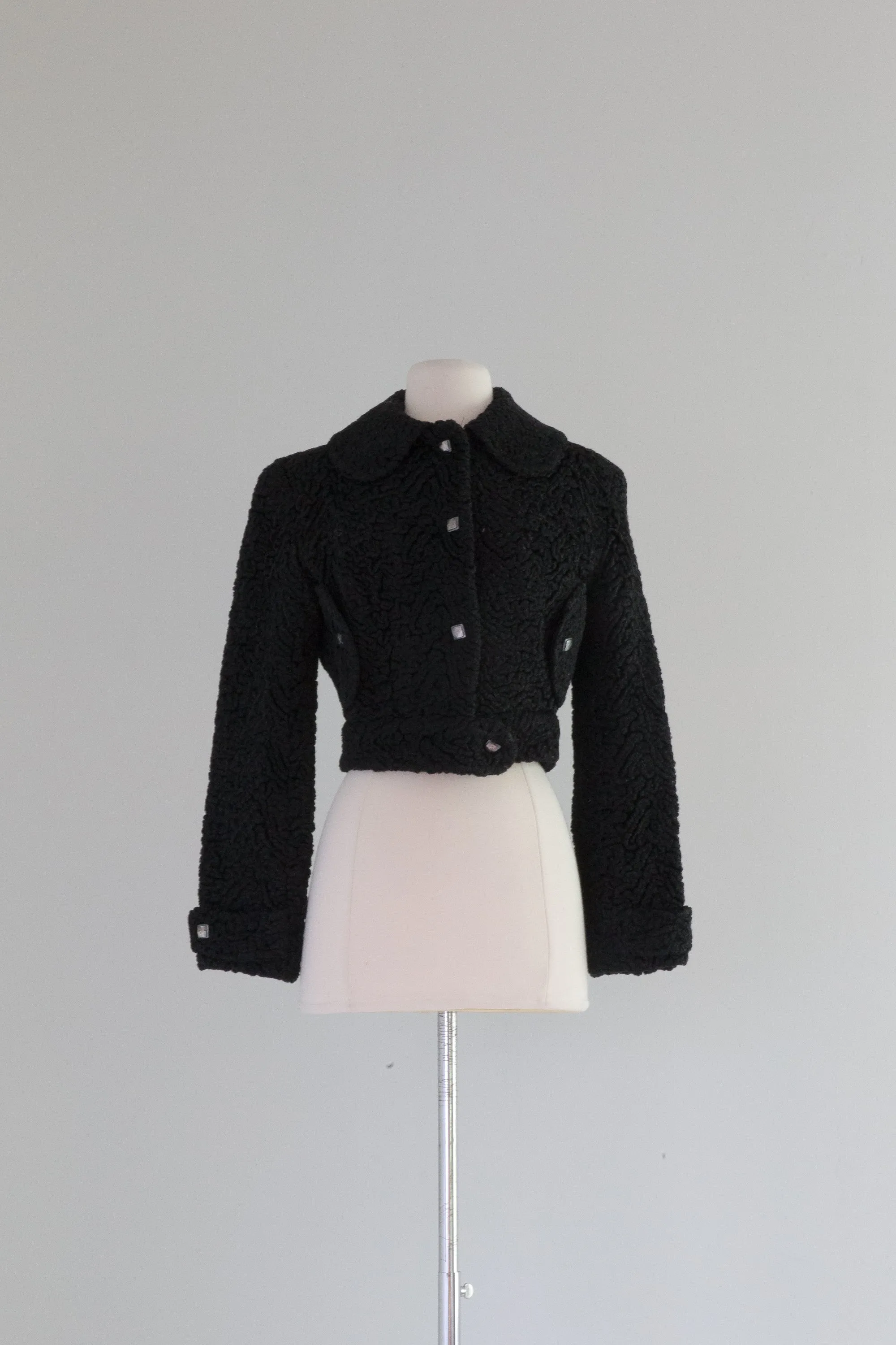 1960's Persian Lamb Cropped Jacket