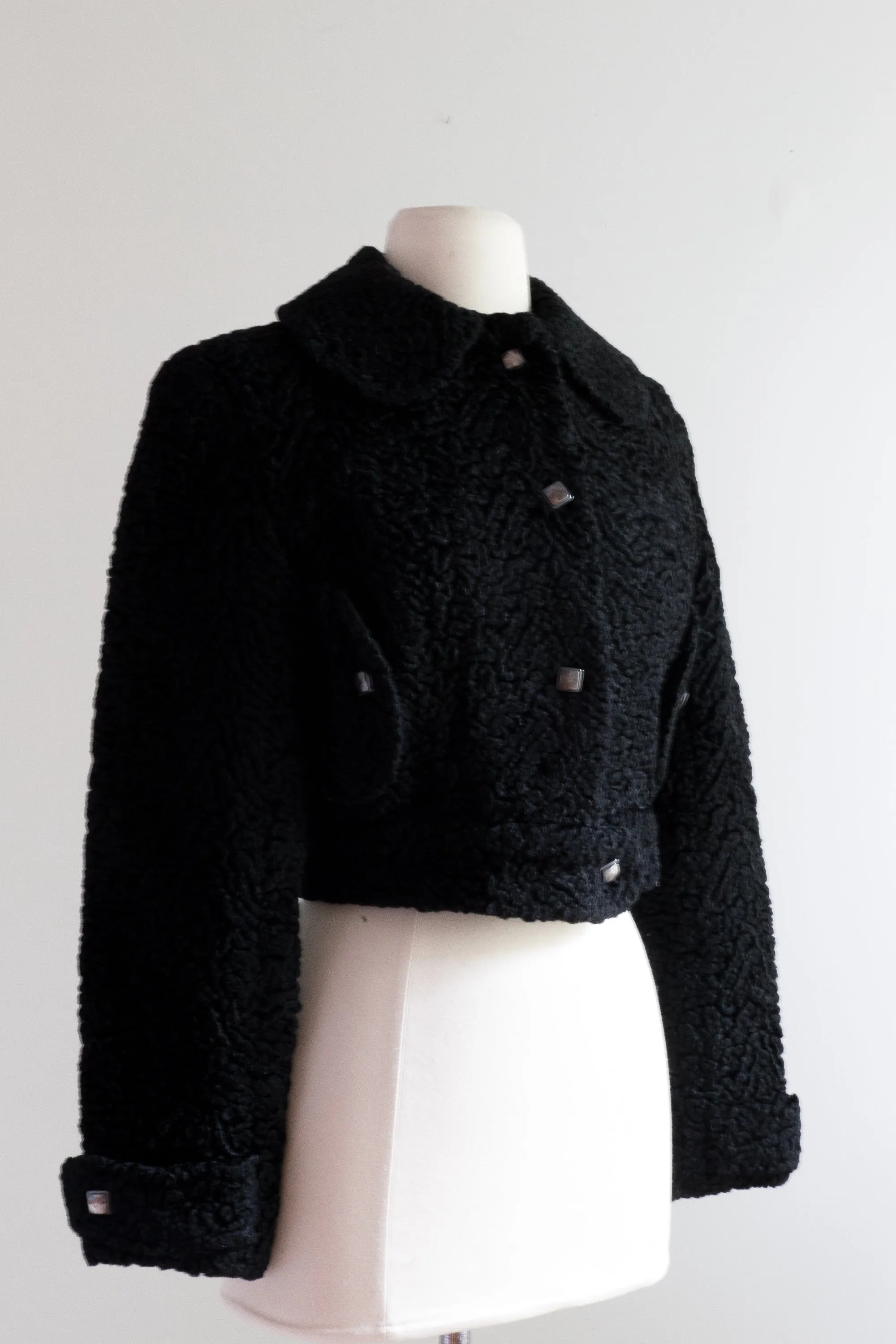 1960's Persian Lamb Cropped Jacket