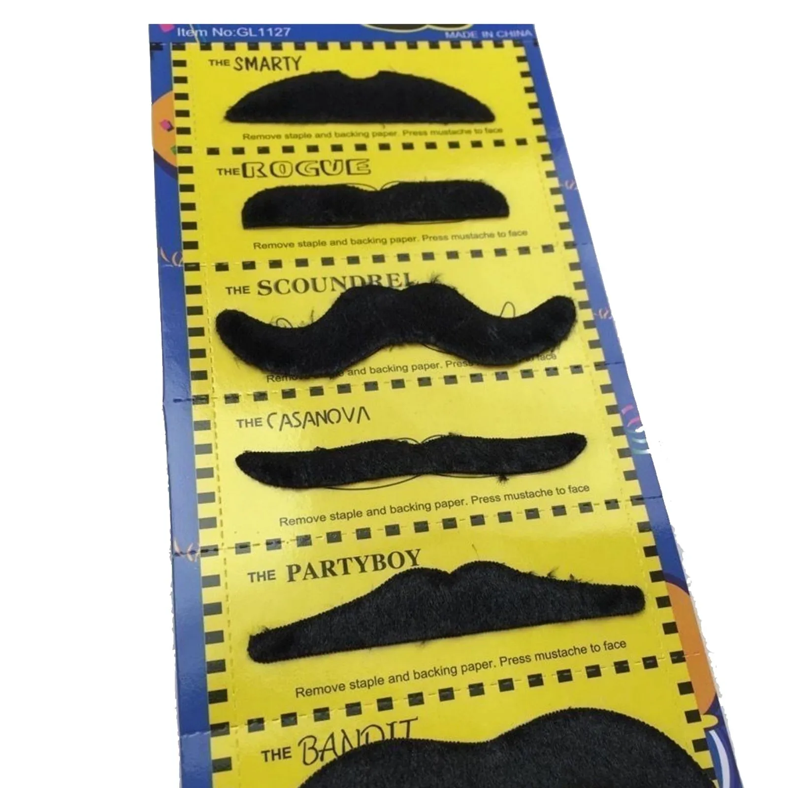 2-pc-Set Rainbow Umbrella Hat   70s Fake Moustache Costume Props Novelty Fancy