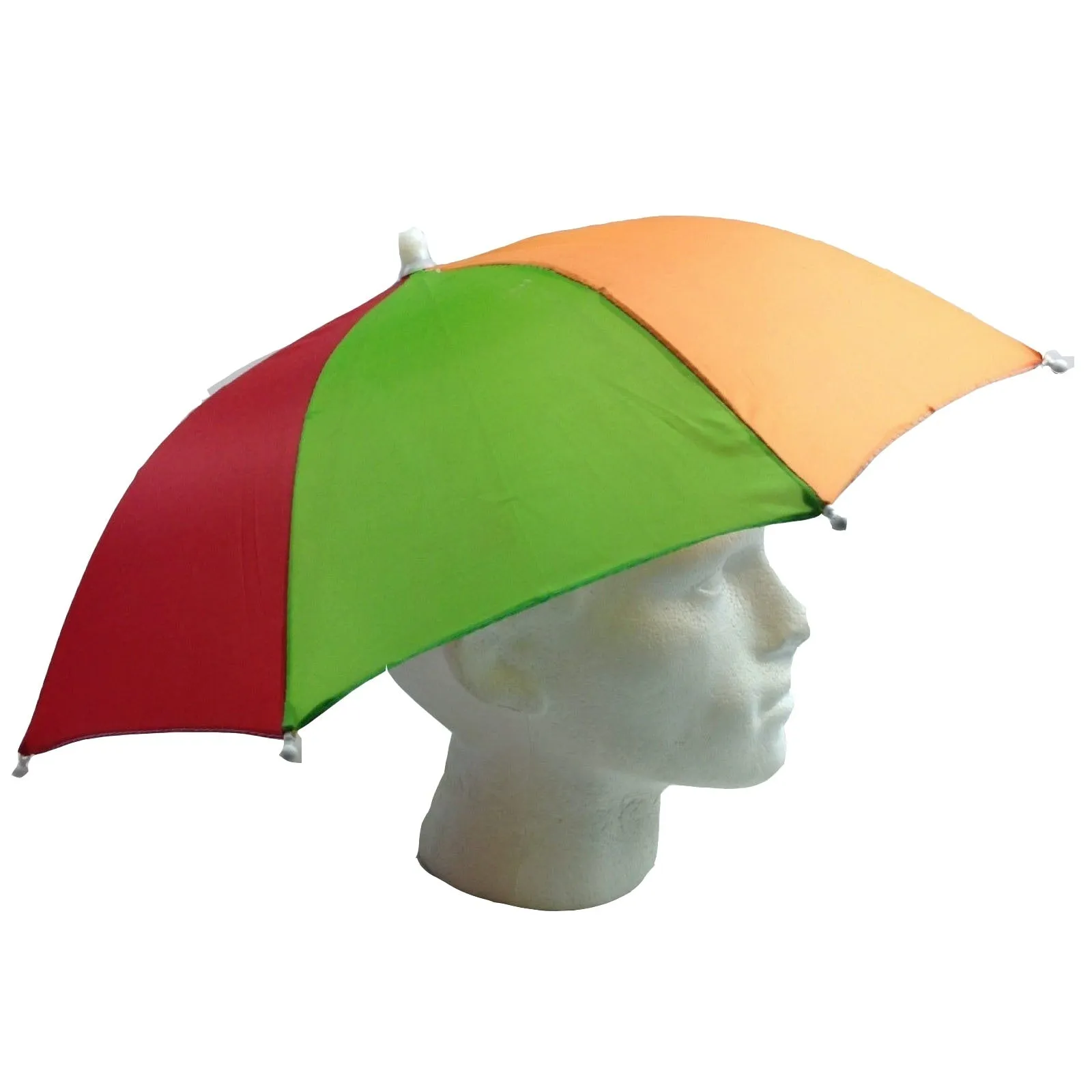 2-pc-Set Rainbow Umbrella Hat   70s Fake Moustache Costume Props Novelty Fancy