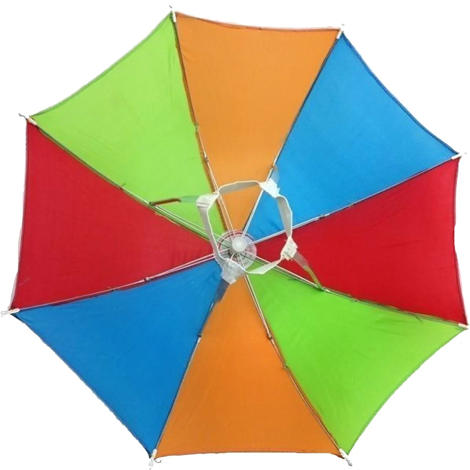 2-pc-Set Rainbow Umbrella Hat   70s Fake Moustache Costume Props Novelty Fancy