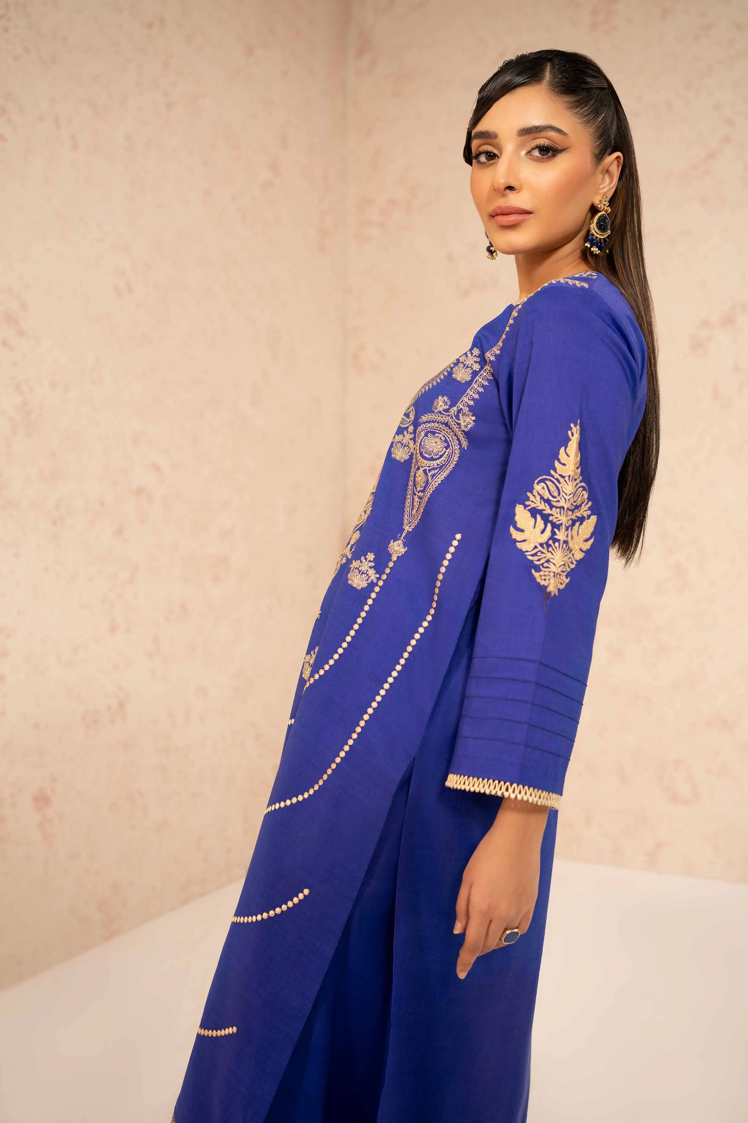 2 Piece - Dyed Embroidered Suit - 42401262