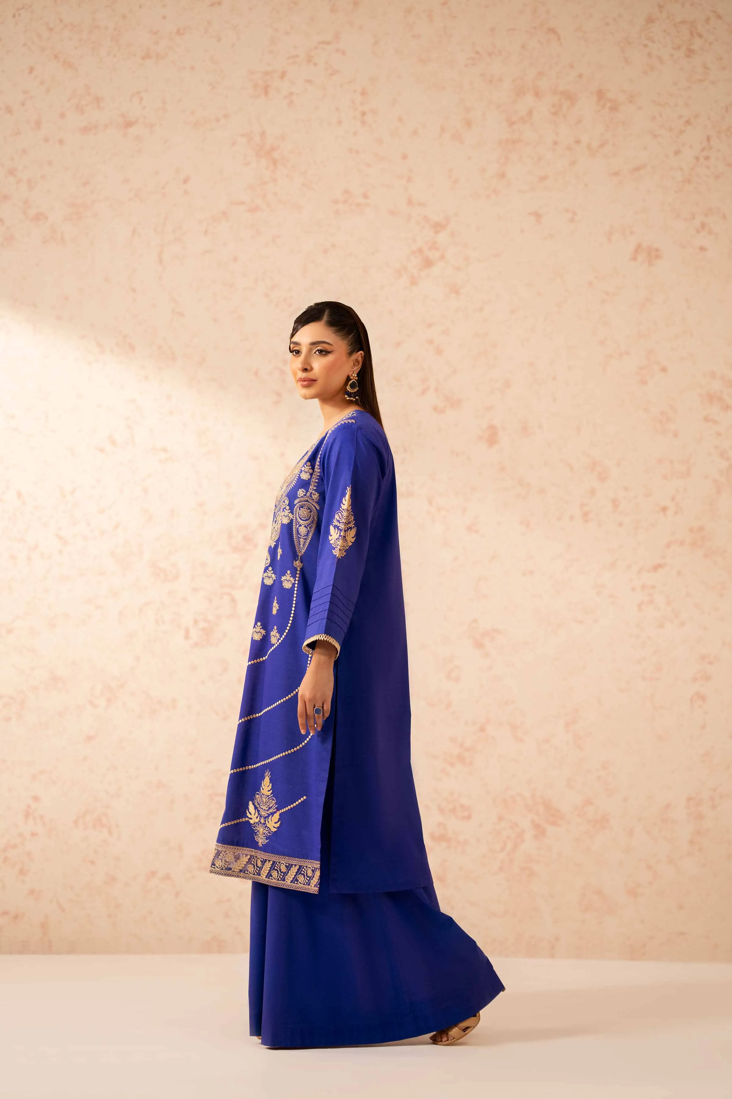 2 Piece - Dyed Embroidered Suit - 42401262