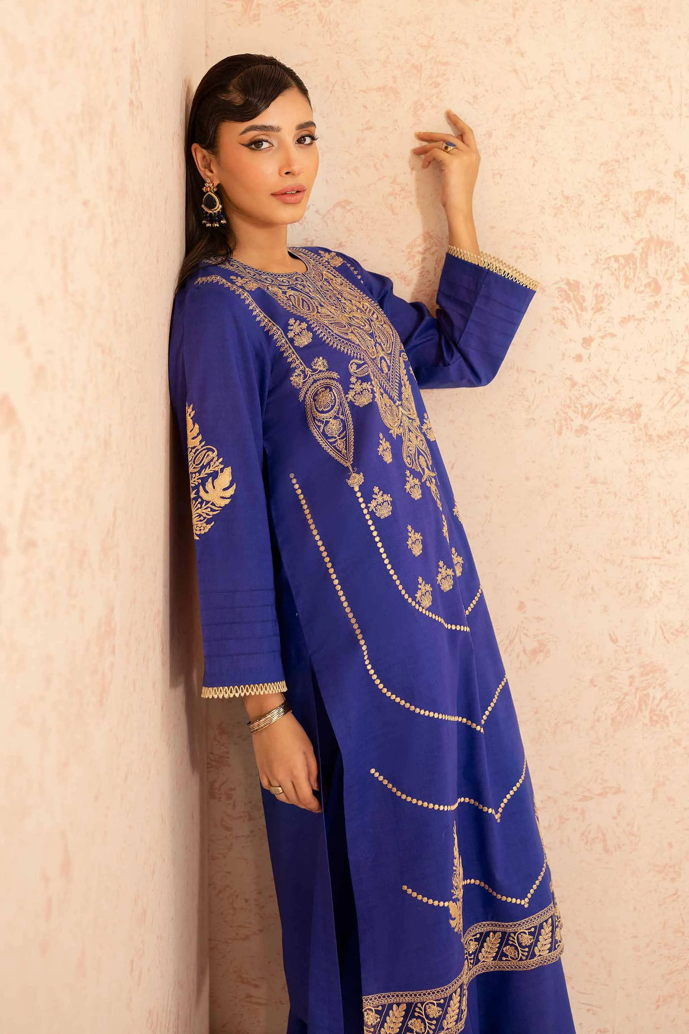 2 Piece - Dyed Embroidered Suit - 42401262