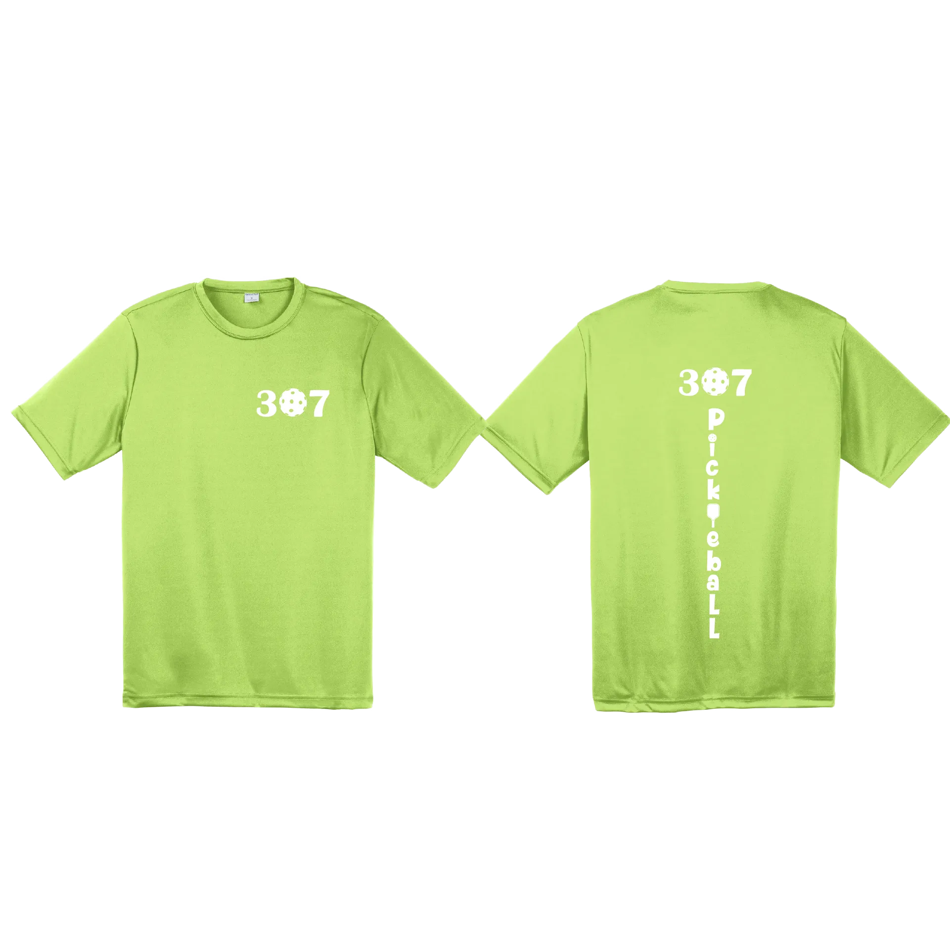 307 Wyoming Pickleball Club | Men's Short Sleeve Pickleball Shirt | 100% Polyester