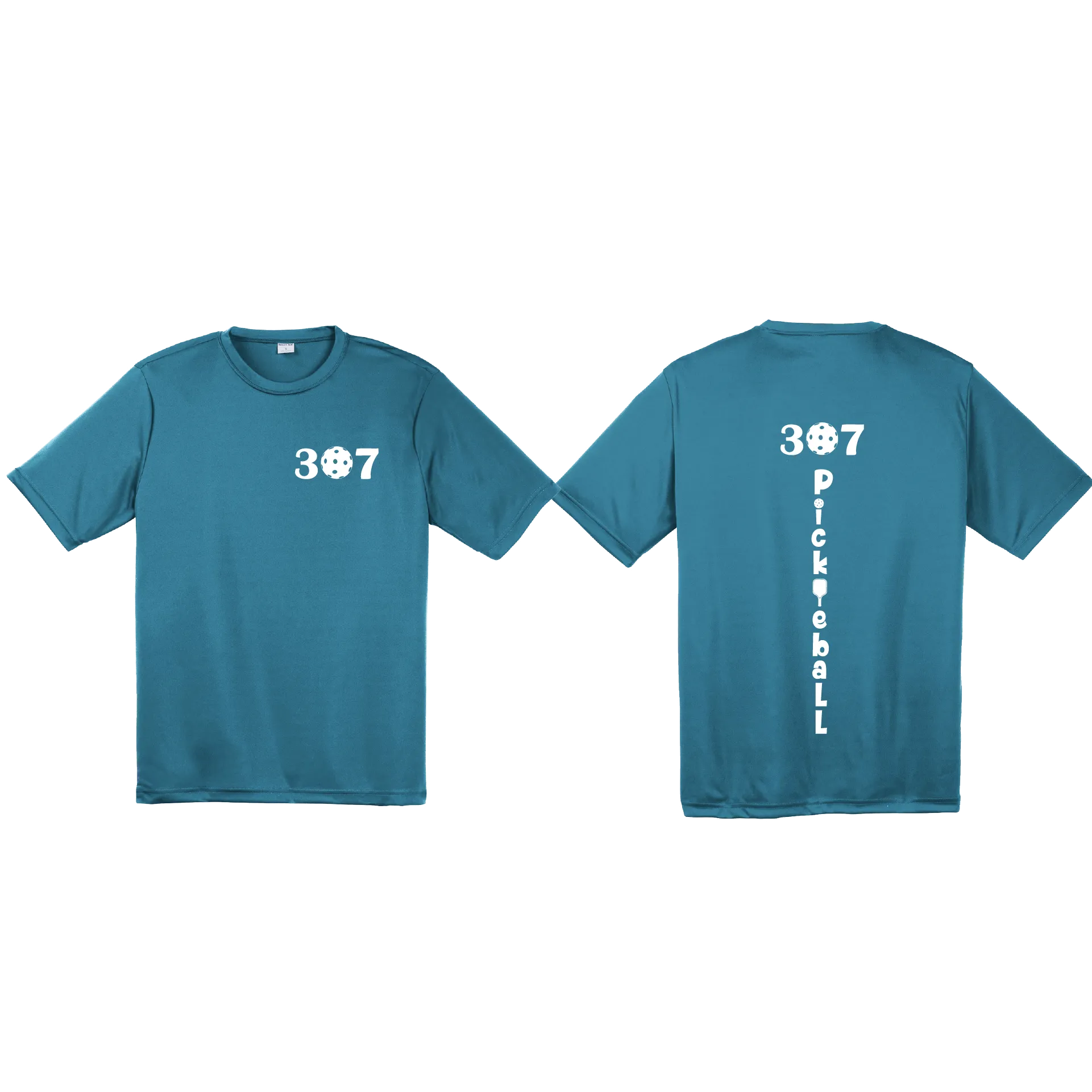 307 Wyoming Pickleball Club | Men's Short Sleeve Pickleball Shirt | 100% Polyester