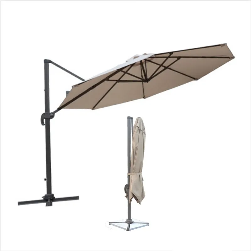 3.2m Cantilever Umbrella Parasol-Brown