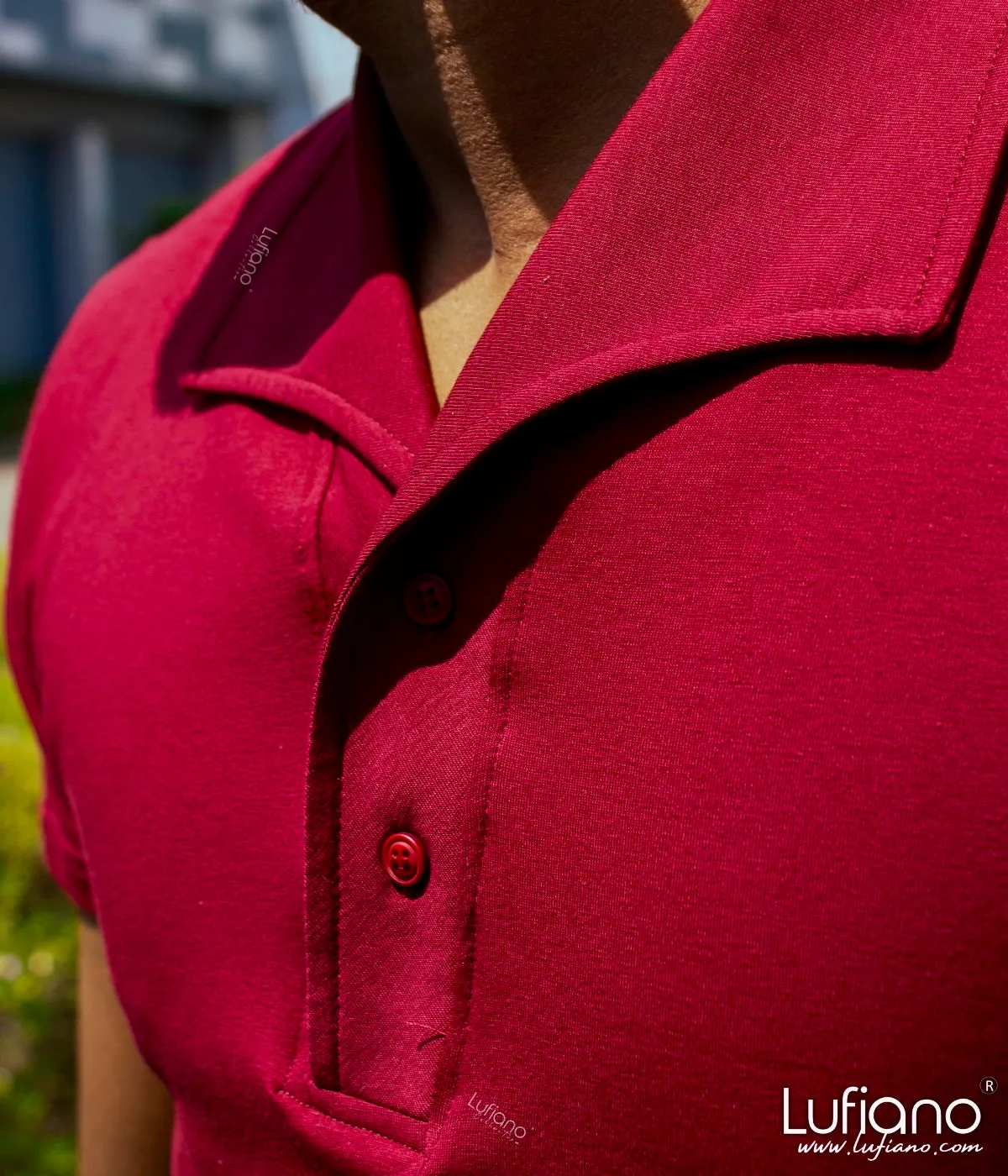 36713 Top: Claret Red