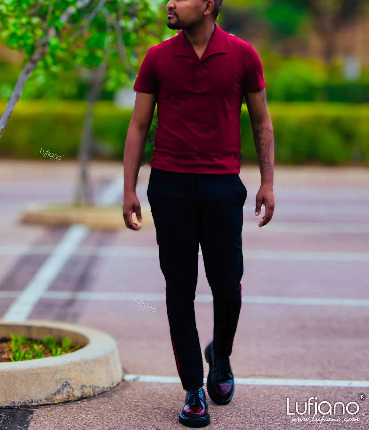 36713 Top: Claret Red