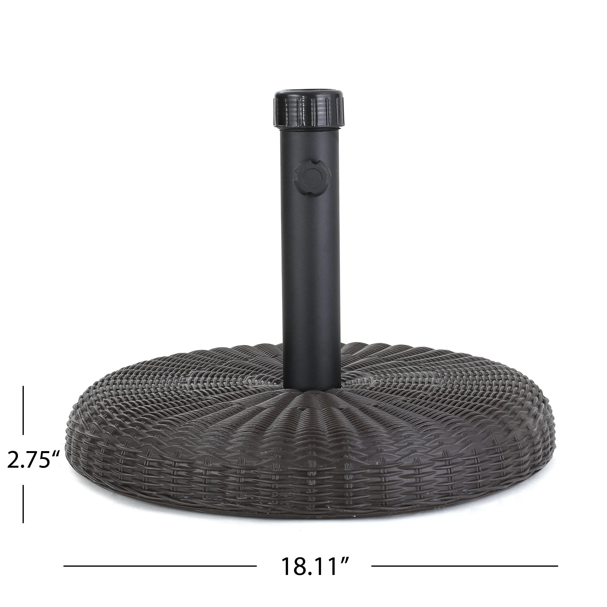 45lbs Brown Resin and Iron Round Umbrella Base - NH714003