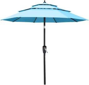 ABCCANOPY Outdoor 3 Tiers Patio UV Umbrella 9/10/11FT Table Umbrella