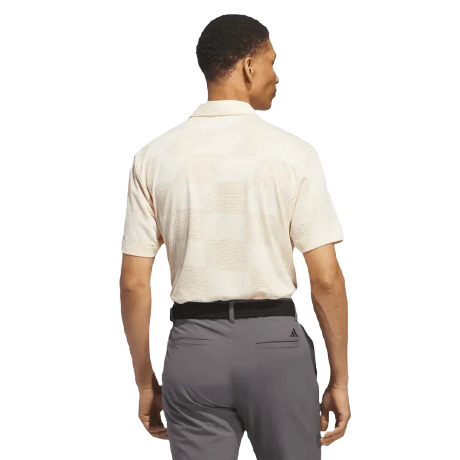 Adidas Ultimate365 Textured Polo Shirt - Beige