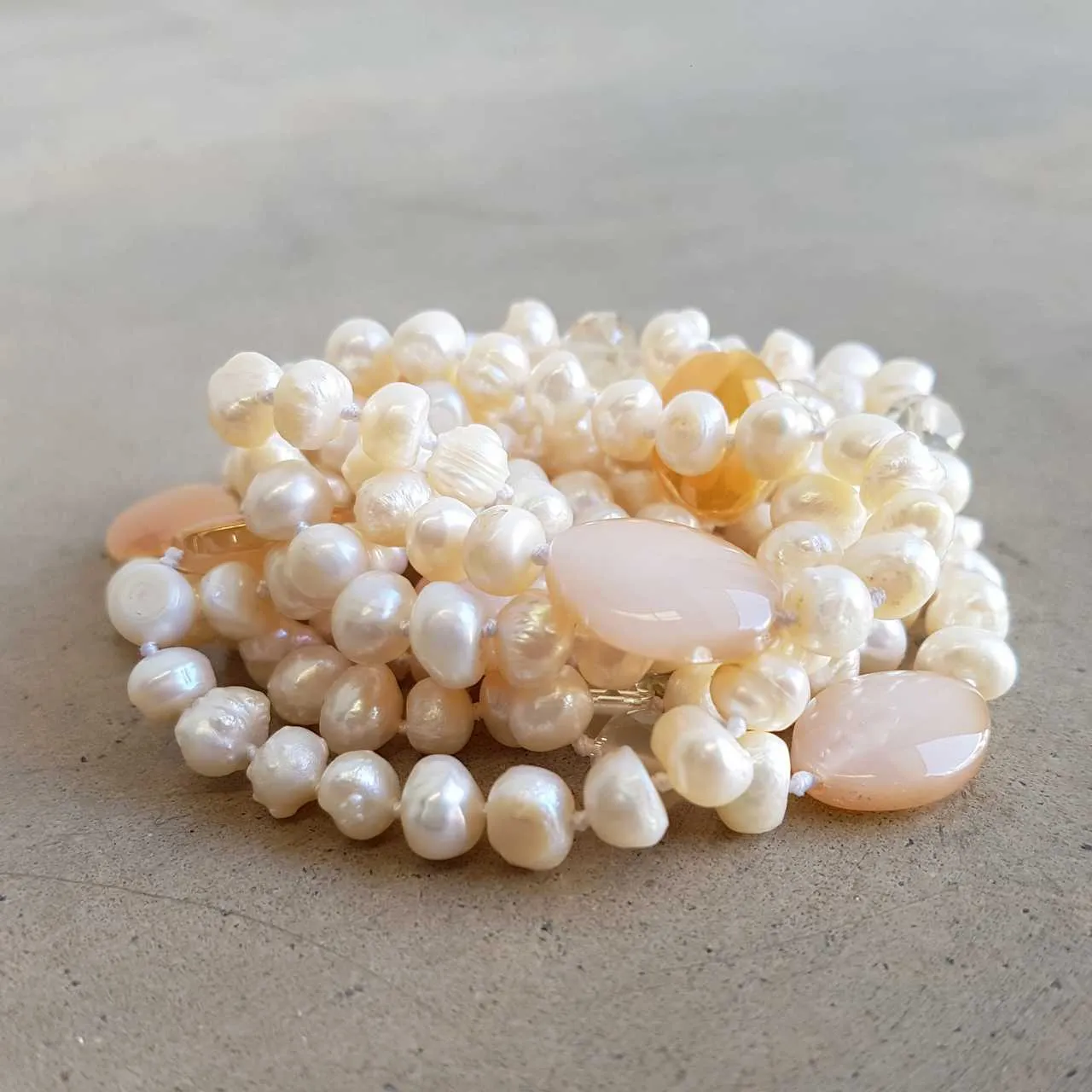 Atlantis Long Baroque Pearl Necklace