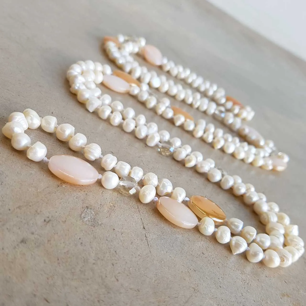 Atlantis Long Baroque Pearl Necklace