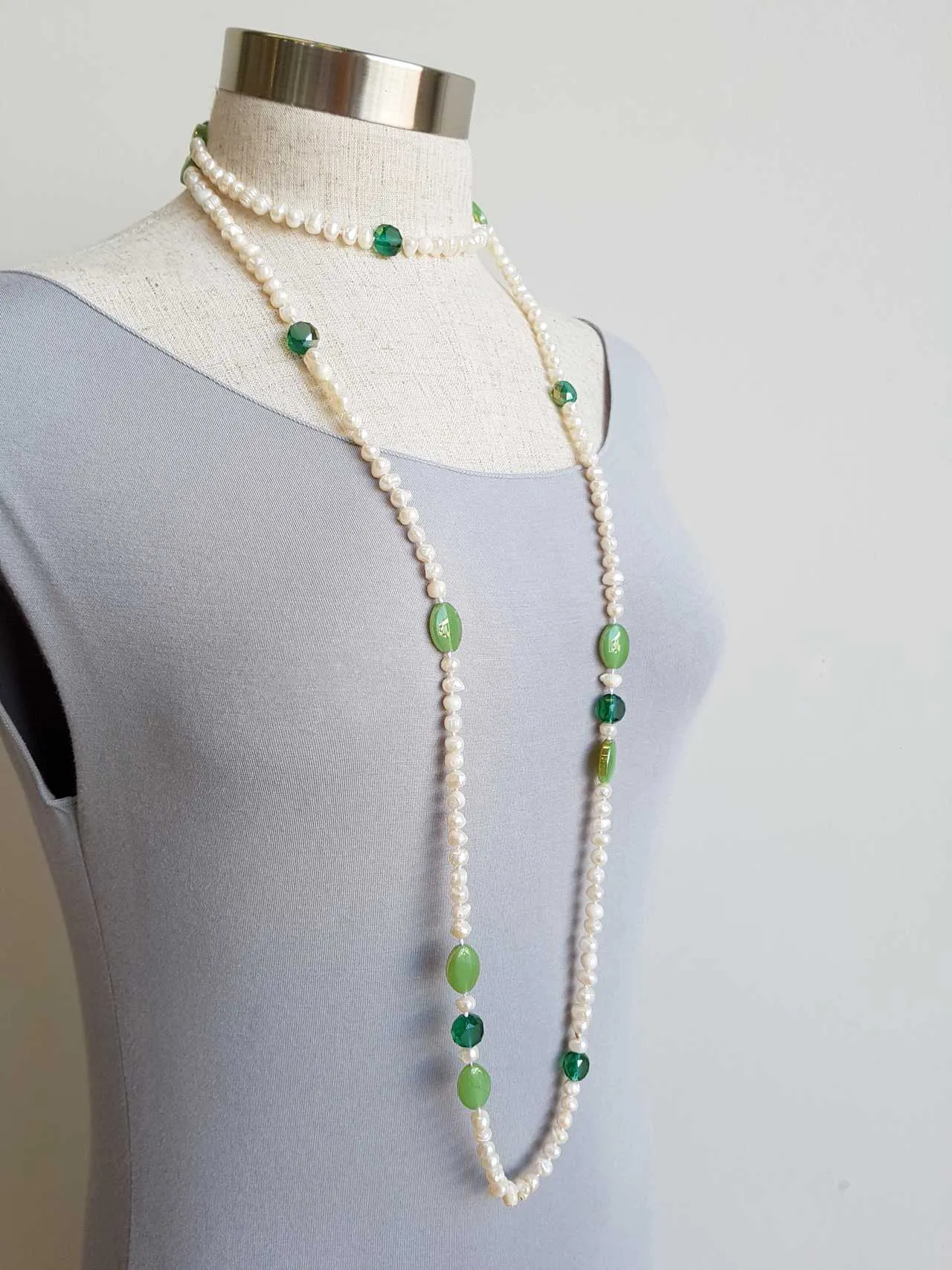 Atlantis Long Baroque Pearl Necklace