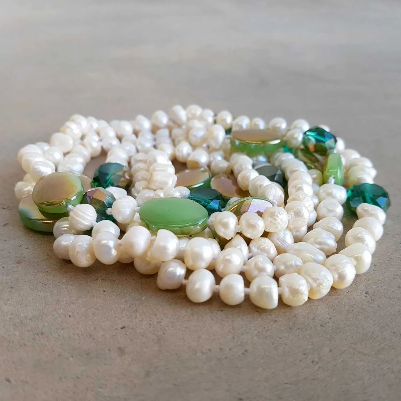 Atlantis Long Baroque Pearl Necklace
