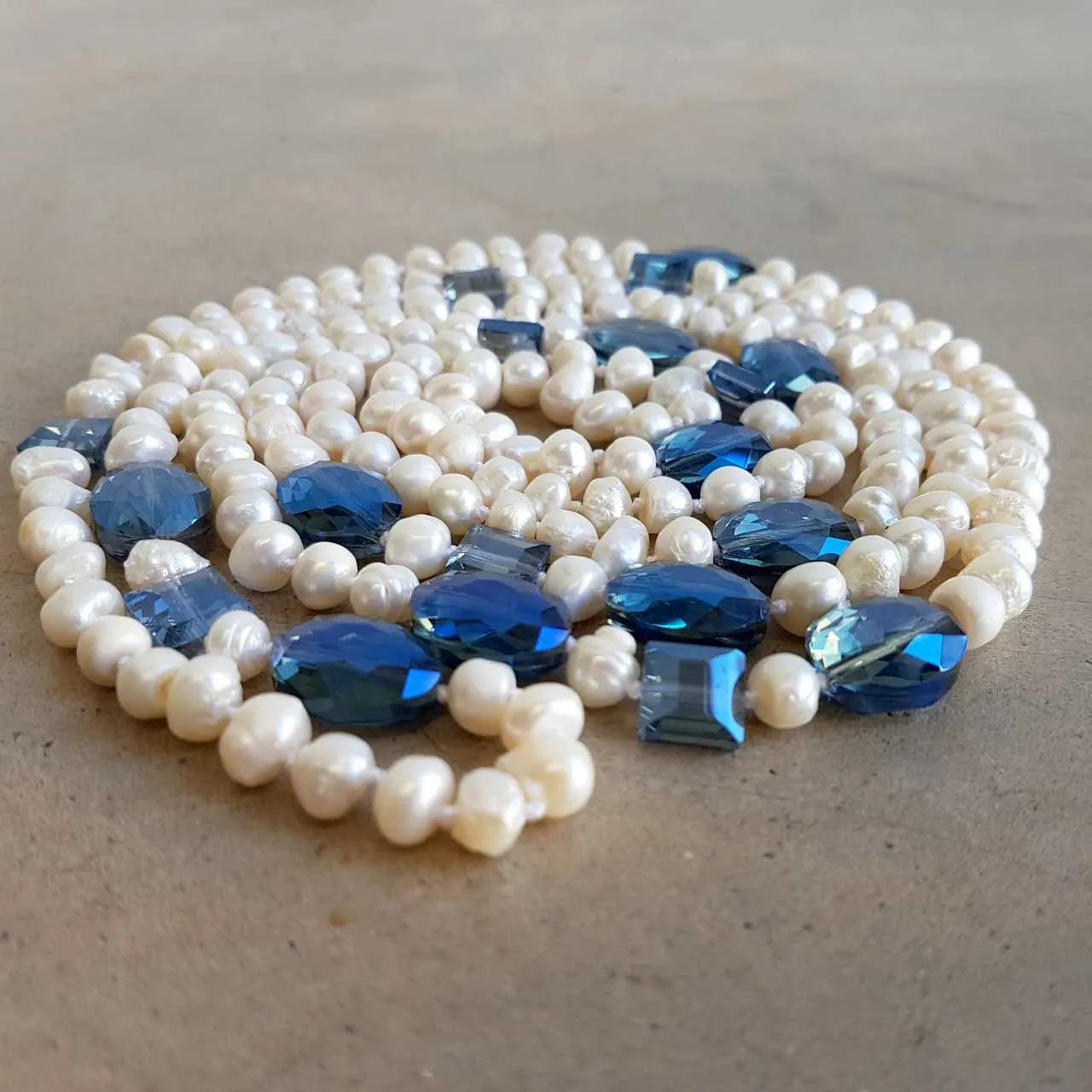 Atlantis Long Baroque Pearl Necklace