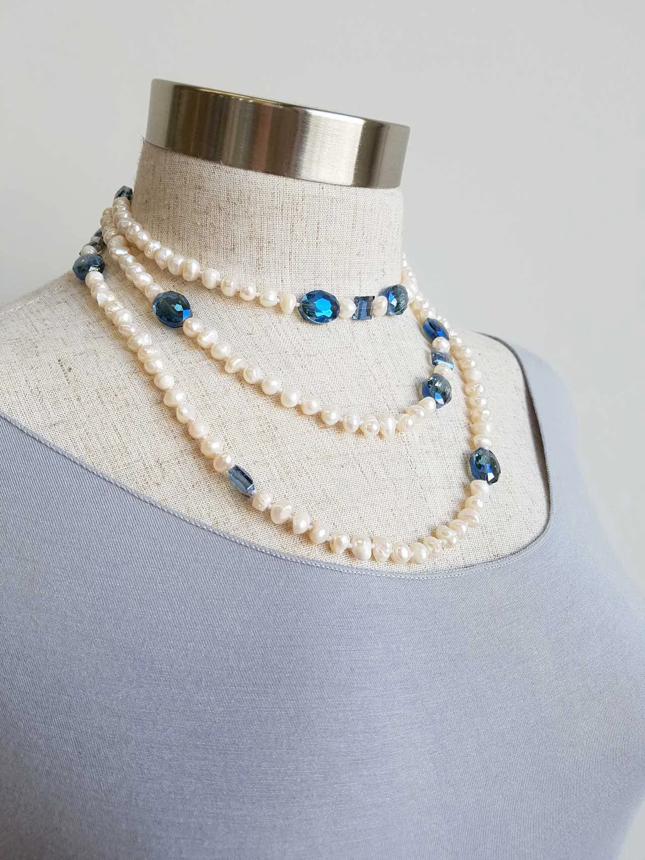 Atlantis Long Baroque Pearl Necklace