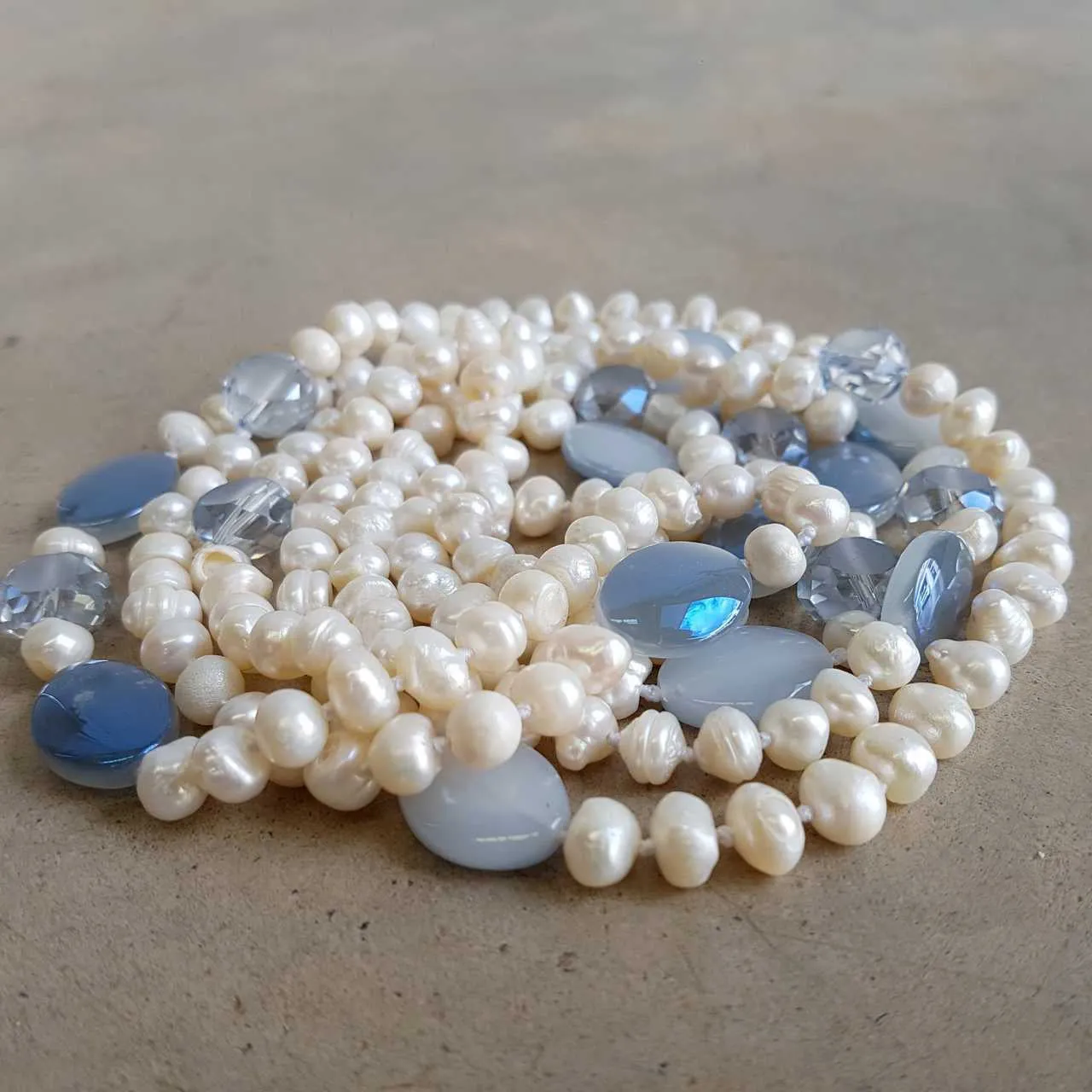 Atlantis Long Baroque Pearl Necklace