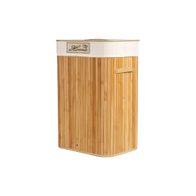 Bamboo Laundry Basket with Lining