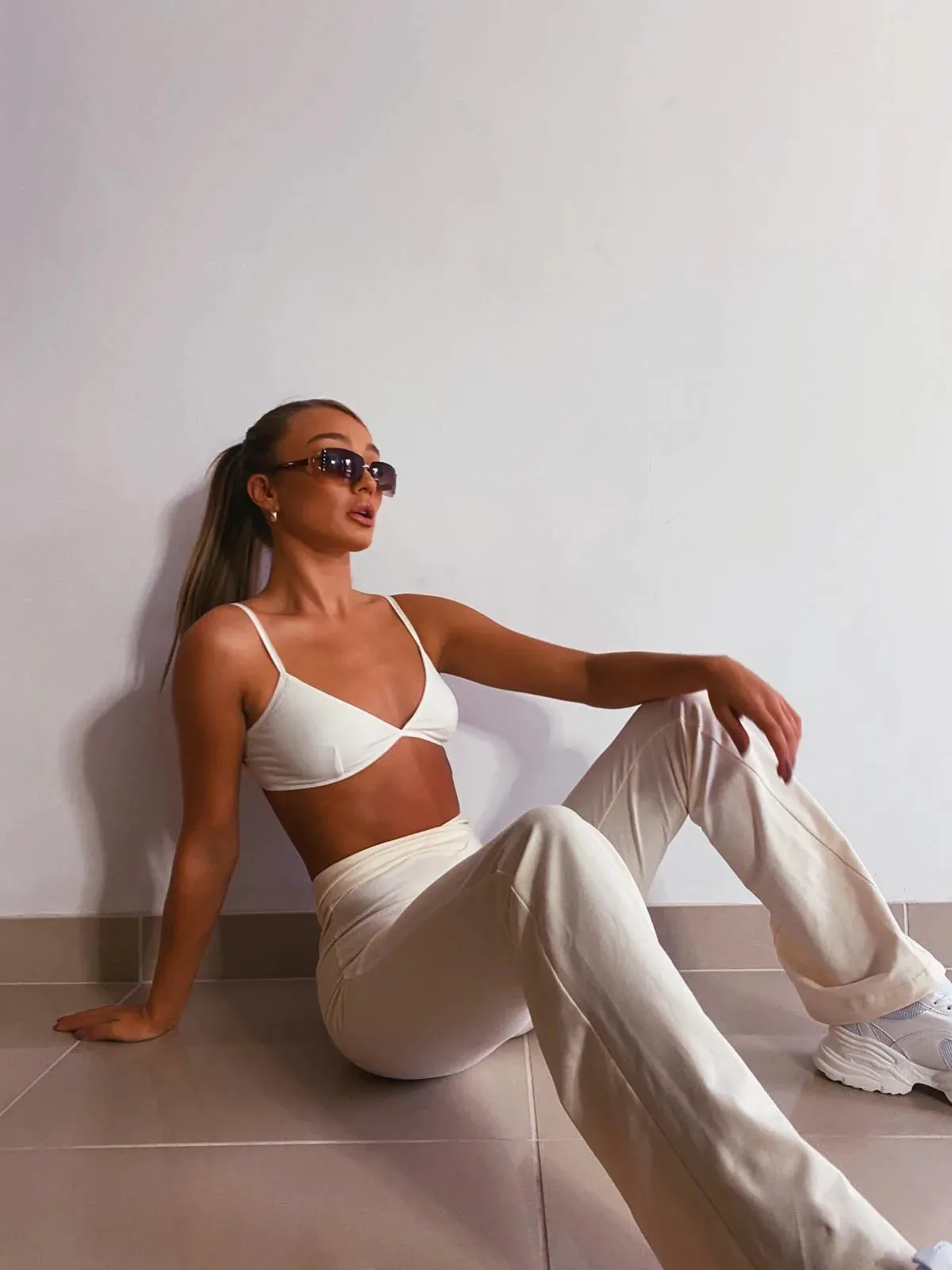 Bamboo Trousers with V-Front - Petite Length