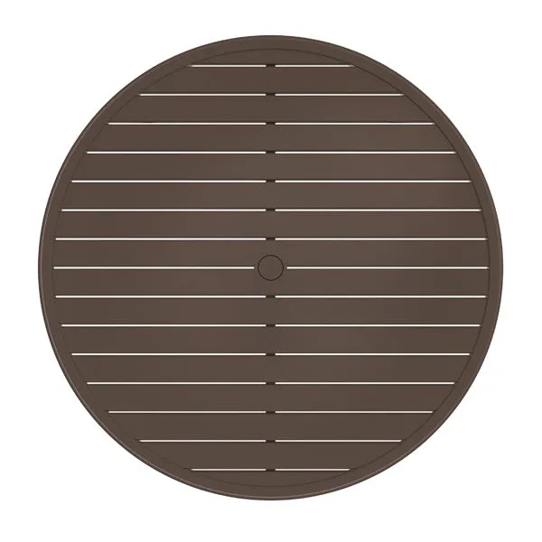 Banchetto 60" Round Slat Top Dining Table