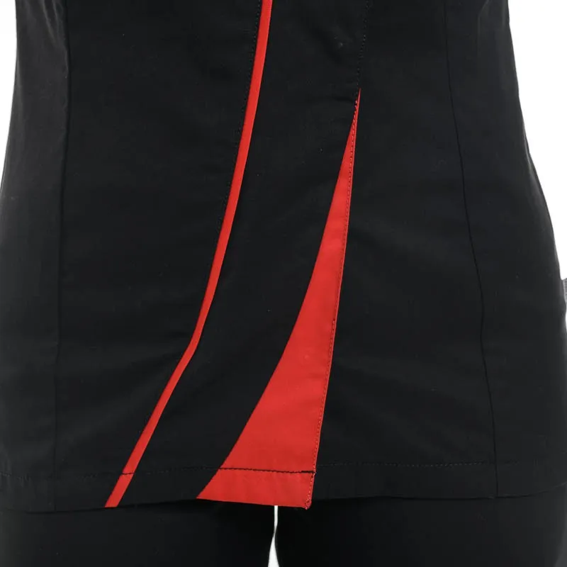 Black and Red Women's Kitchen Coat - LAFONT
