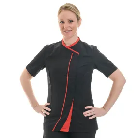 Black and Red Women's Kitchen Coat - LAFONT