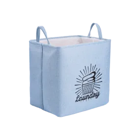 Blue Square Laundry Basket with Lining