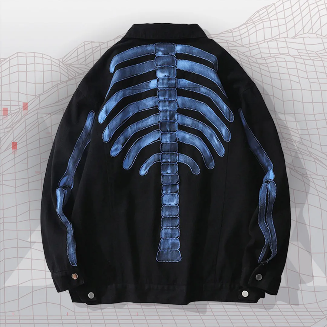 BLVD.black Bones Denim Jacket