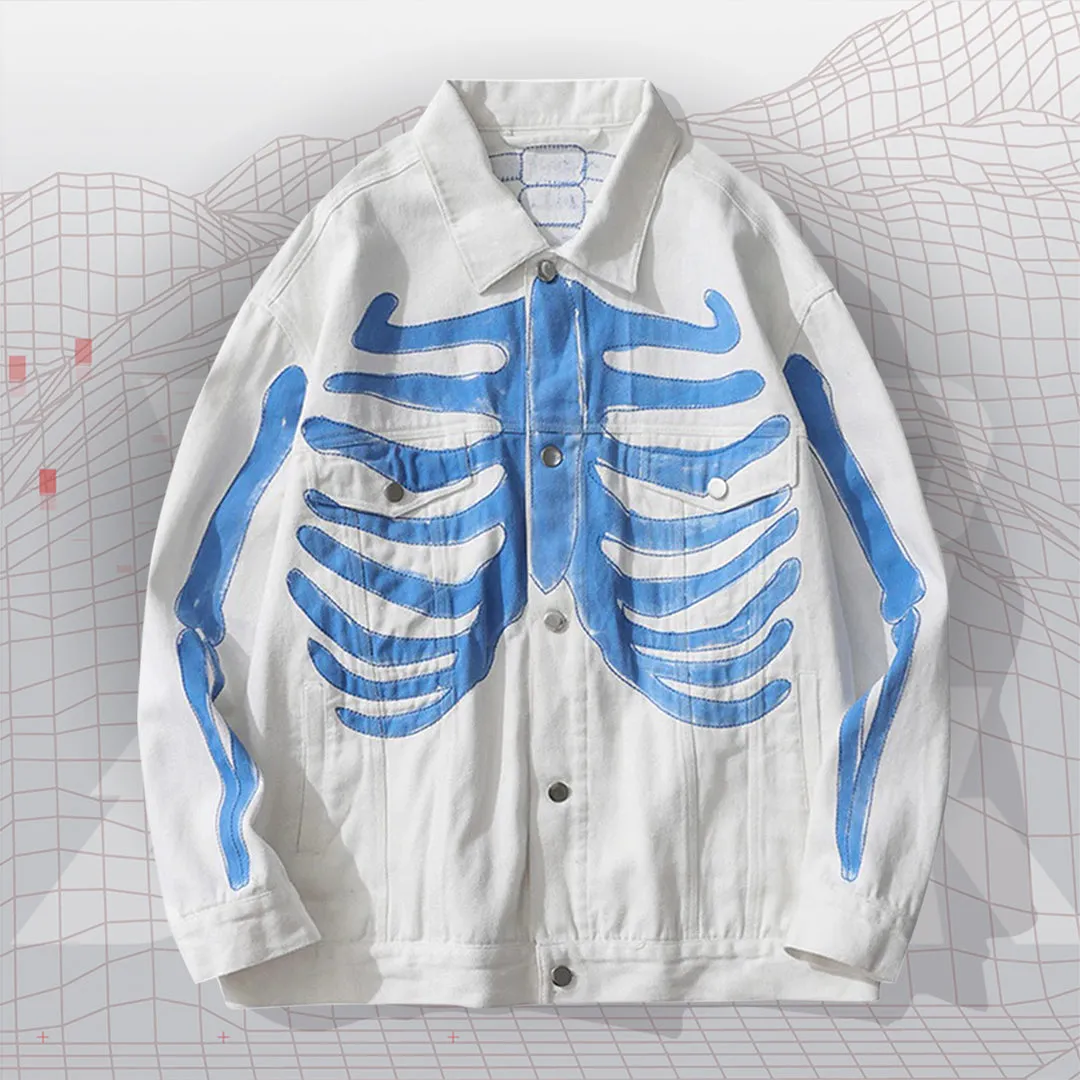 BLVD.black Bones Denim Jacket
