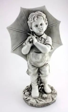 Boy with Umbrella Statuary