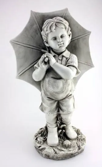 Boy with Umbrella Statuary