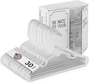 Children'S Plastic Hangers (Pack Of 30)  Kids Hangers  Toddler Hangers  Baby