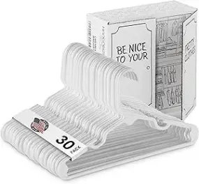 Children'S Plastic Hangers (Pack Of 30)  Kids Hangers  Toddler Hangers  Baby