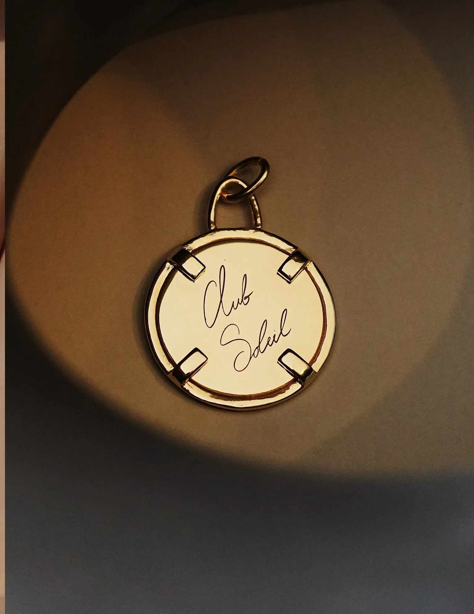 Club Soleil Coin Pendant <br> Gold Vermeil