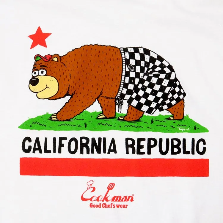 Cookman T-shirts - TM Paint California Bear : White