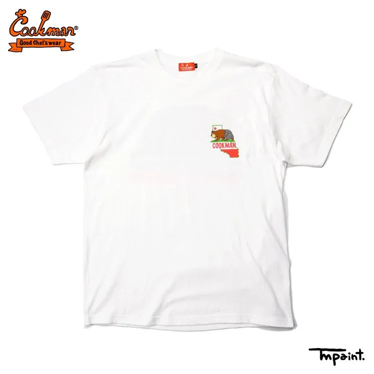 Cookman T-shirts - TM Paint California Bear : White