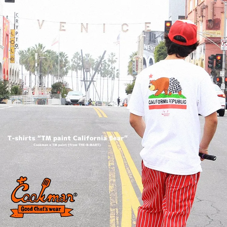 Cookman T-shirts - TM Paint California Bear : White