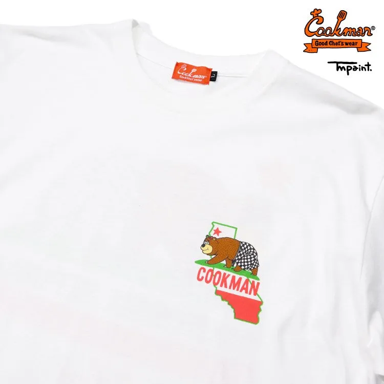 Cookman T-shirts - TM Paint California Bear : White