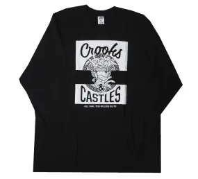 CROOKS & CASTLES LONG SLEEVE SHIRT BLACK - QS2100701
