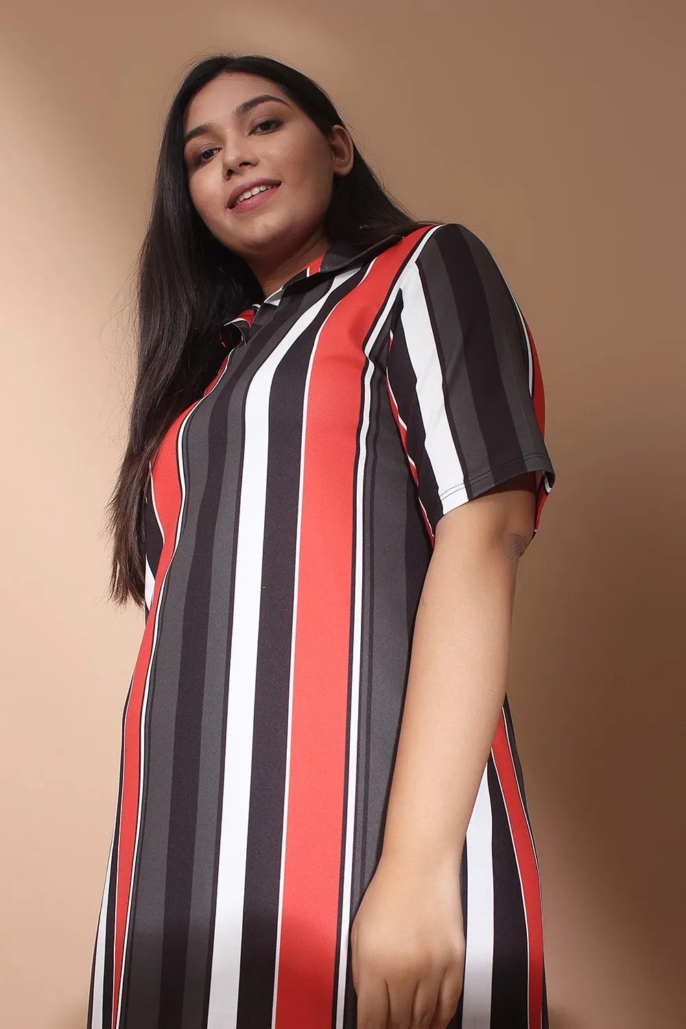 Cuban Stripe Polo Dress