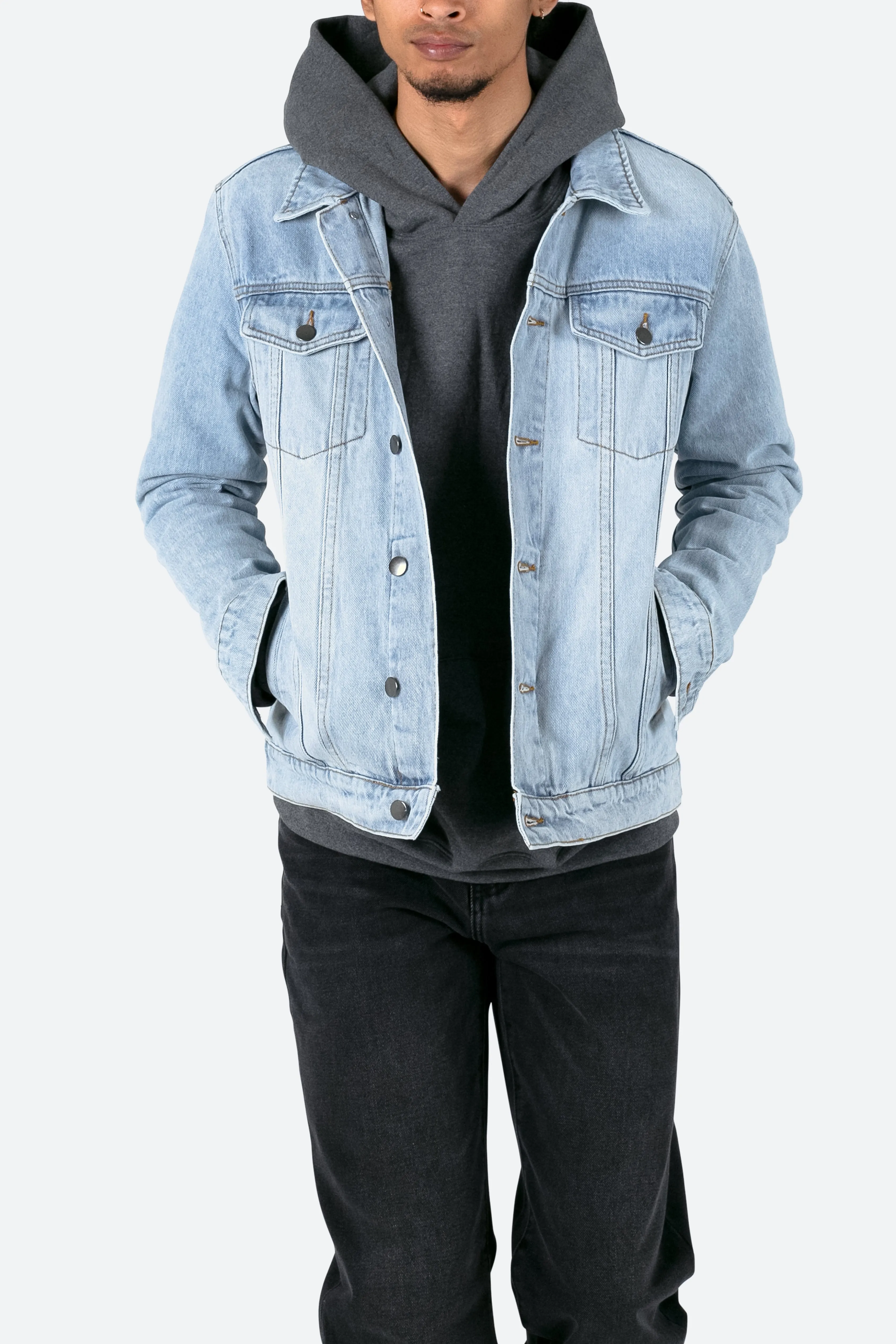 Every Day Trucker Jacket - Light Blue