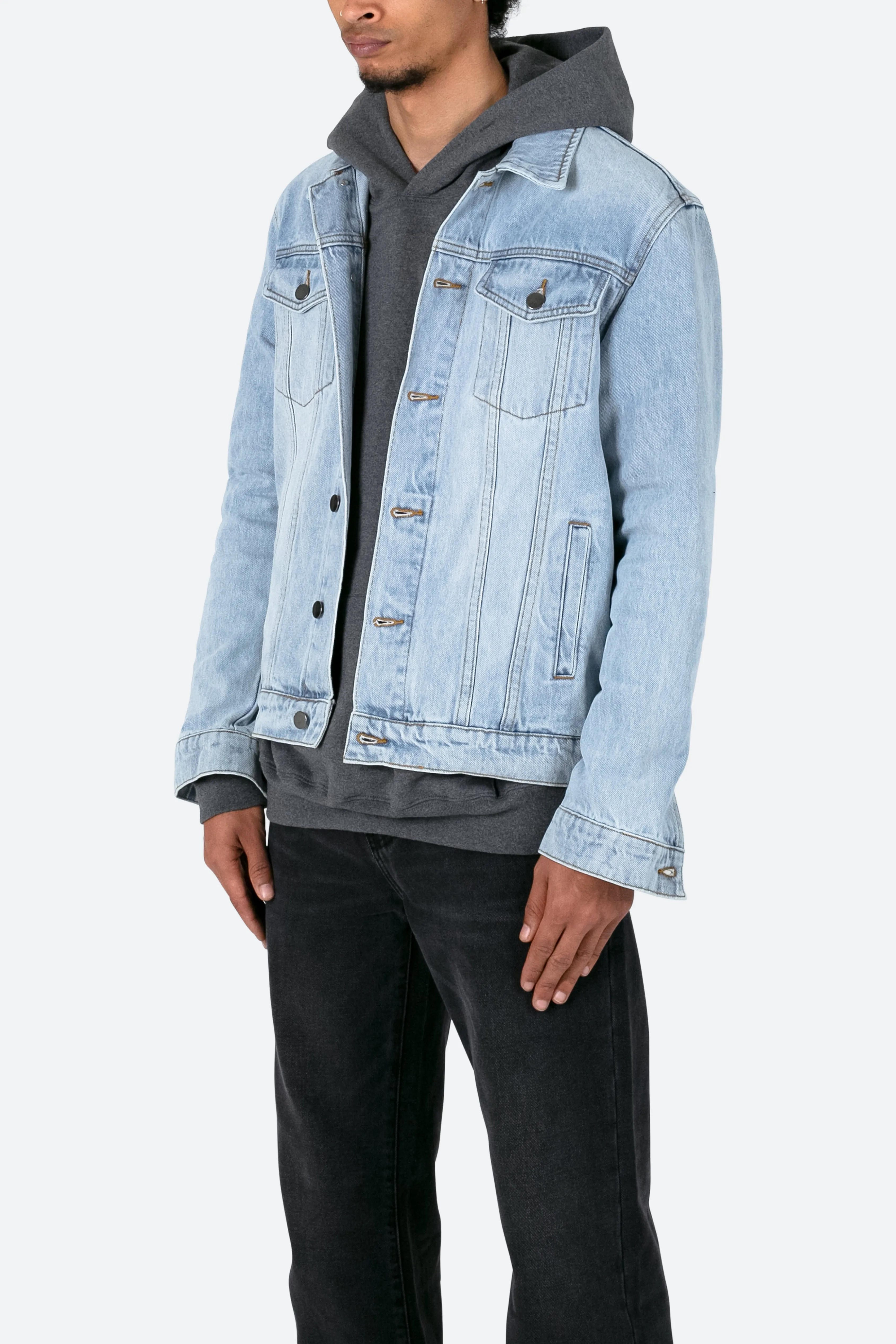 Every Day Trucker Jacket - Light Blue