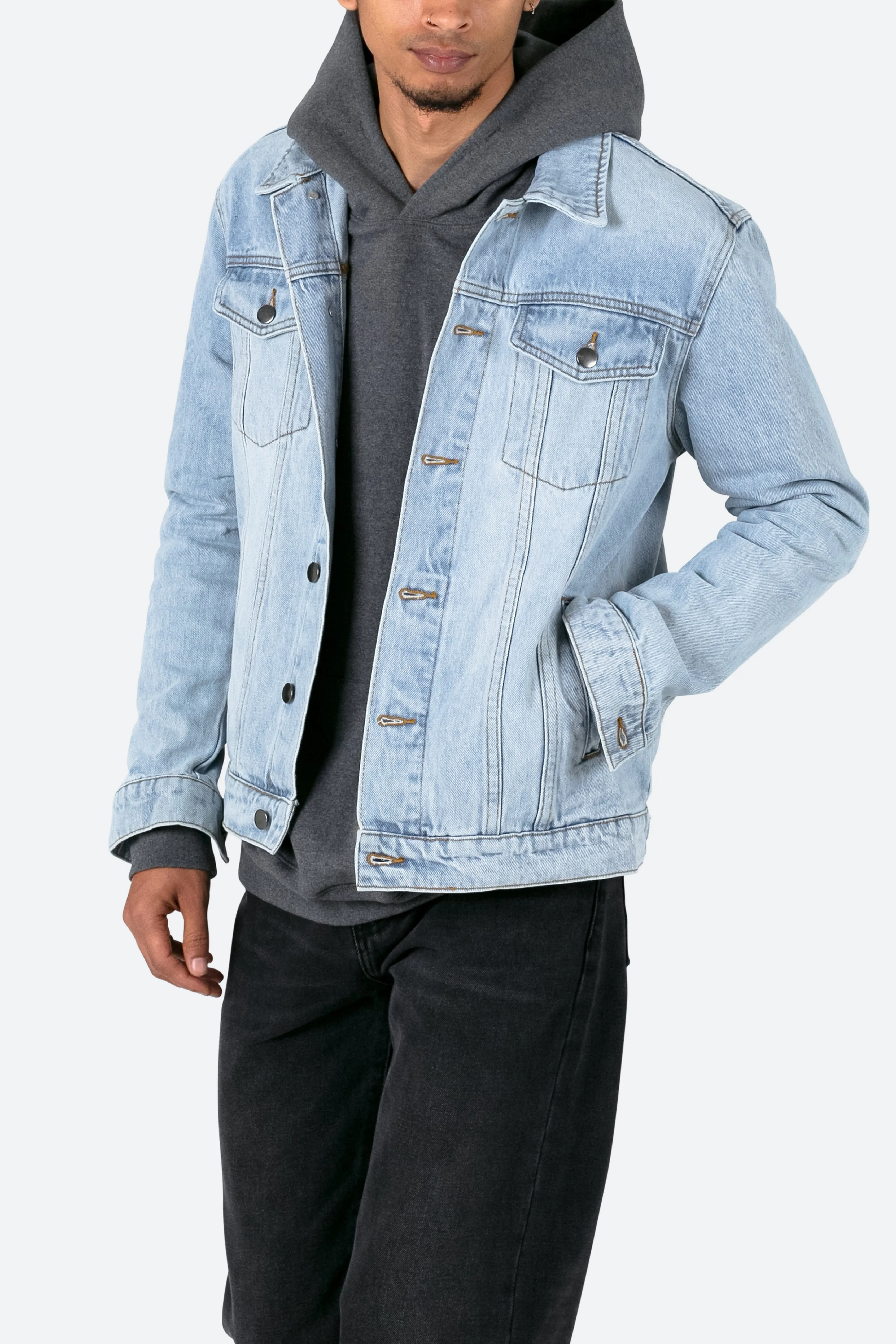 Every Day Trucker Jacket - Light Blue