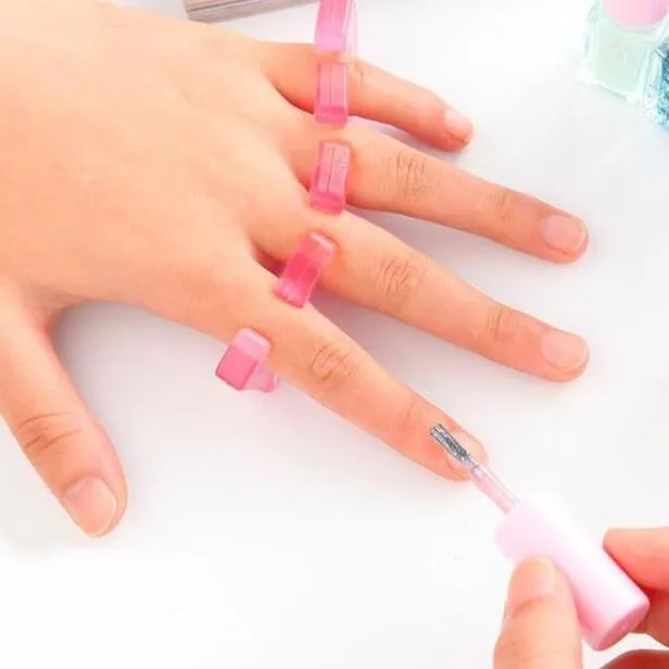 Finger Spacer and Toe Separators in Soft Pink Silicone (1 Pair Bag)