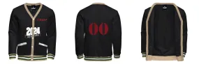 Fleece Varsity Cardigan With No Lining